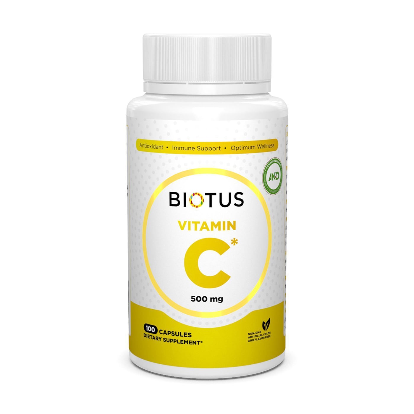Вітамін С Biotus Vitamin C 500 мг, 100 капсул